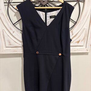 Ted Baker London V Neck Lined Pencil Dress